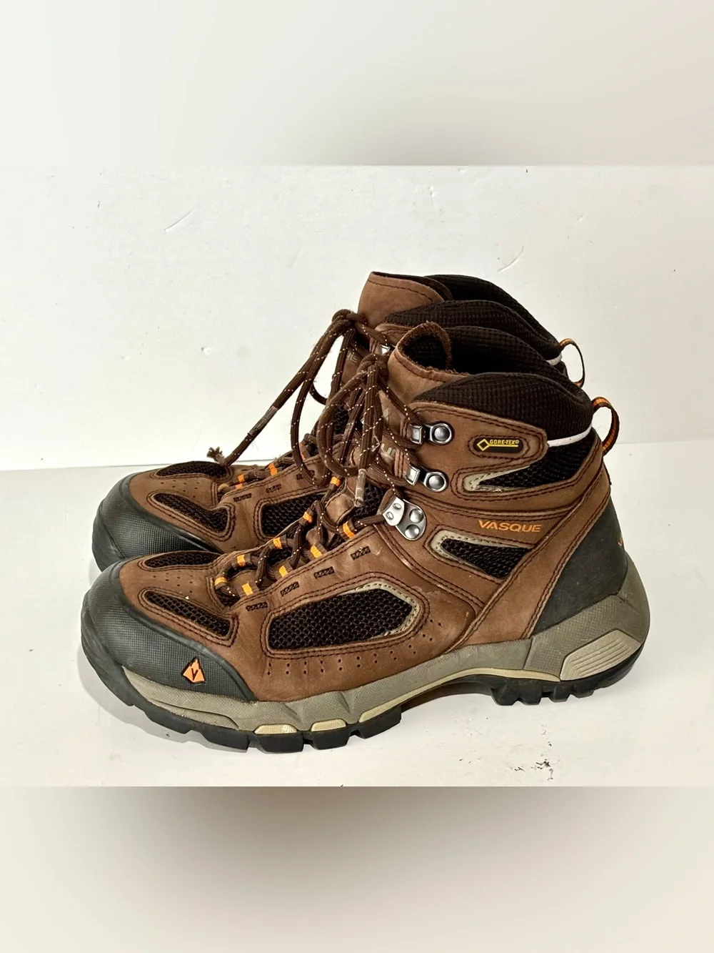 Vasque Breeze 2.0 Men's US 8.5 W Brown Leather Mid GTX Outdoor Hiking Boots 7482